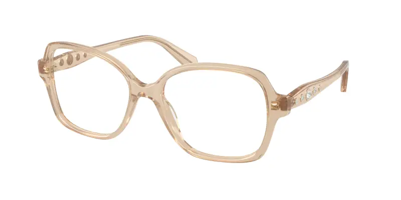Donna Swarovski SK2063 1034 Montature da vista Acetato Beige Trasparente Squadrata Normale