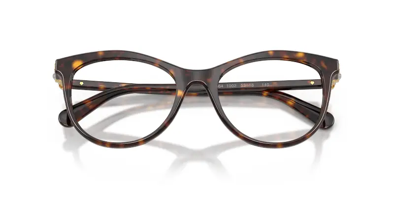 Donna Swarovski SK2064 1002 Montature da vista Acetato Tartaruga Trasparente Rotonda Normale miniatura 2