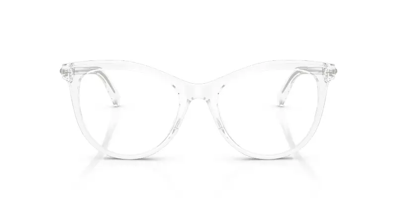 Donna Swarovski SK2064 1027 Montature da vista Acetato Trasparente Trasparente Rotonda Normale miniatura 3