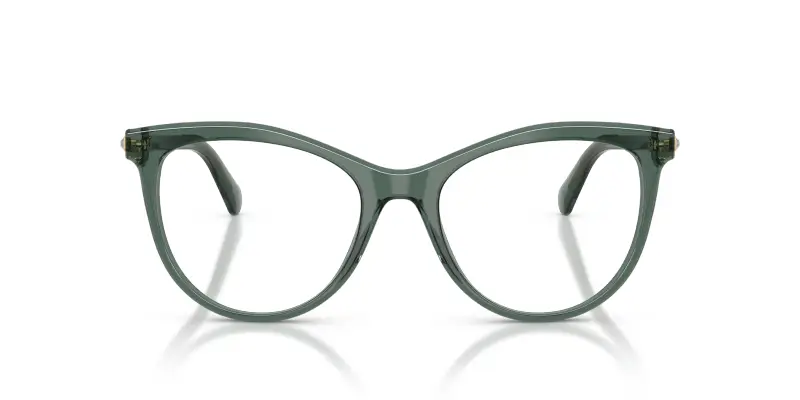 Donna Swarovski SK2064 1043 Montature da vista Acetato Verde Trasparente Rotonda Normale miniatura 3