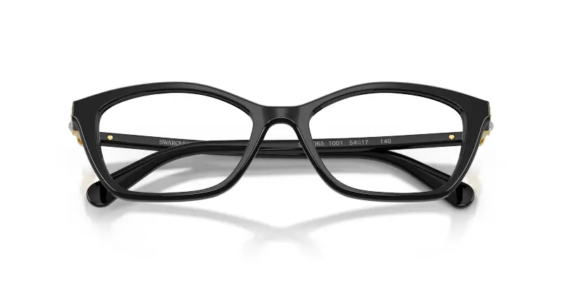 Donna Swarovski SK2065 1001 Montature da vista Acetato Nero Trasparente Pillow Normale miniatura 2