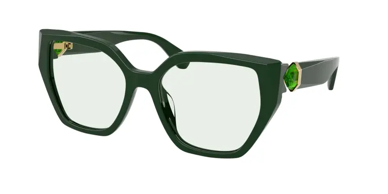 Donna Swarovski SK6044U 1026M1 Occhiali da sole Acetato Verde Verde Geometrica Fotocromatiche