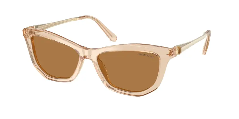Donna Swarovski SK6057 109273 Occhiali da sole Acetato Marrone Bronzo Cat Eye Normale