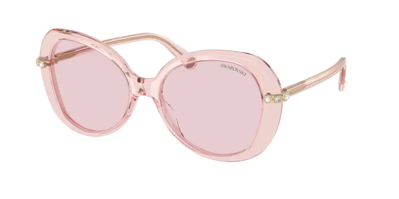 Donna Swarovski SK6059 1070P5 Occhiali da sole Acetato Rosa Rosa Farfalla Fotocromatiche