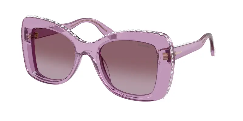 Donna Swarovski SK6062U 10968H Occhiali da sole Acetato Viola Viola Farfalla Normale Sfumato