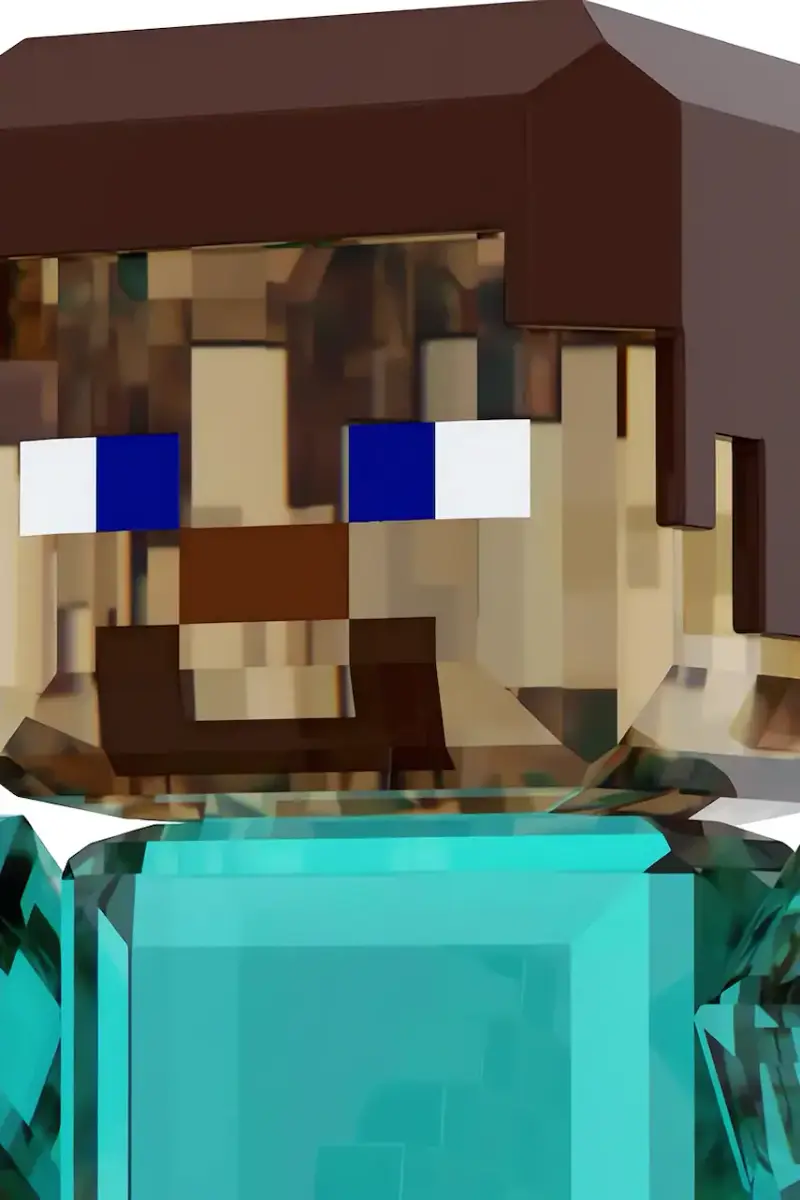 figurina decorativa MINECRAFT colore trasparente 5701272 Transparente miniatura 4