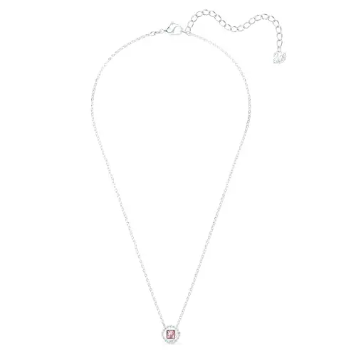 Swarovski Orecchini a lobo Una Angelic, Rosa, Placcato rodio miniatura 2