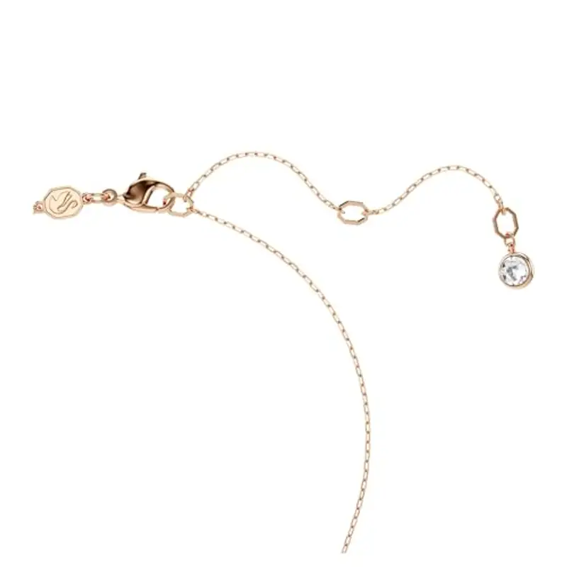 Swarovski Orecchini pendenti Luna, Crystal Pearl, Design asimmetrico, Luna, Multicolore, Placcato color oro rosa miniatura 3