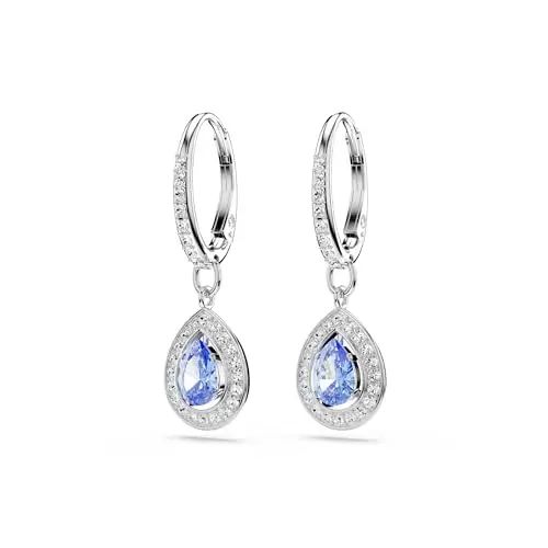 Swarovski Orecchini pendenti Una Angelic, Taglio Drop, Blu, Placcato rodio miniatura 3