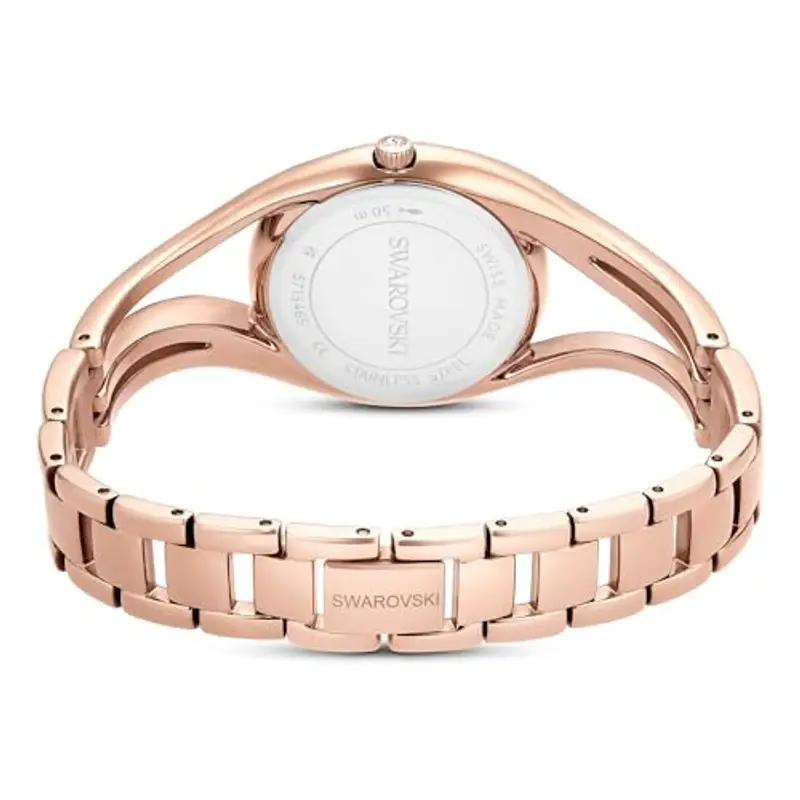Swarovski Orologio bangle Hyperbola, Fabbricato in Svizzera, Tono oro rosa, Finitura in tono oro rosa miniatura 3