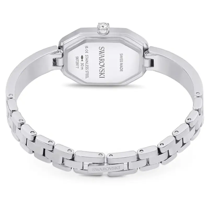 Swarovski Orologio Dextera Bangle, Fabbricato in Svizzera, Bracciale di Metallo, Tono Argentato, Acciaio Inossidabile miniatura 2