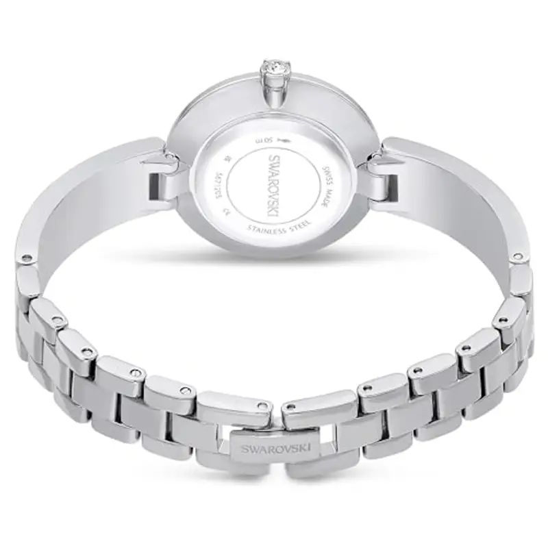 Swarovski Orologio Illumina, Fabbricato in Svizzera, Bracciale di Metallo, Tono Argentato, Acciaio Inossidabile miniatura 2