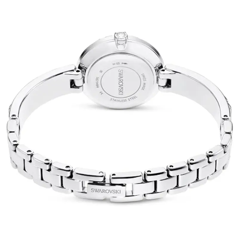Swarovski Orologio Matrix Bangle, Fabbricato in Svizzera, Bracciale in cristallo, Bianco, Acciaio inossidabile miniatura 3
