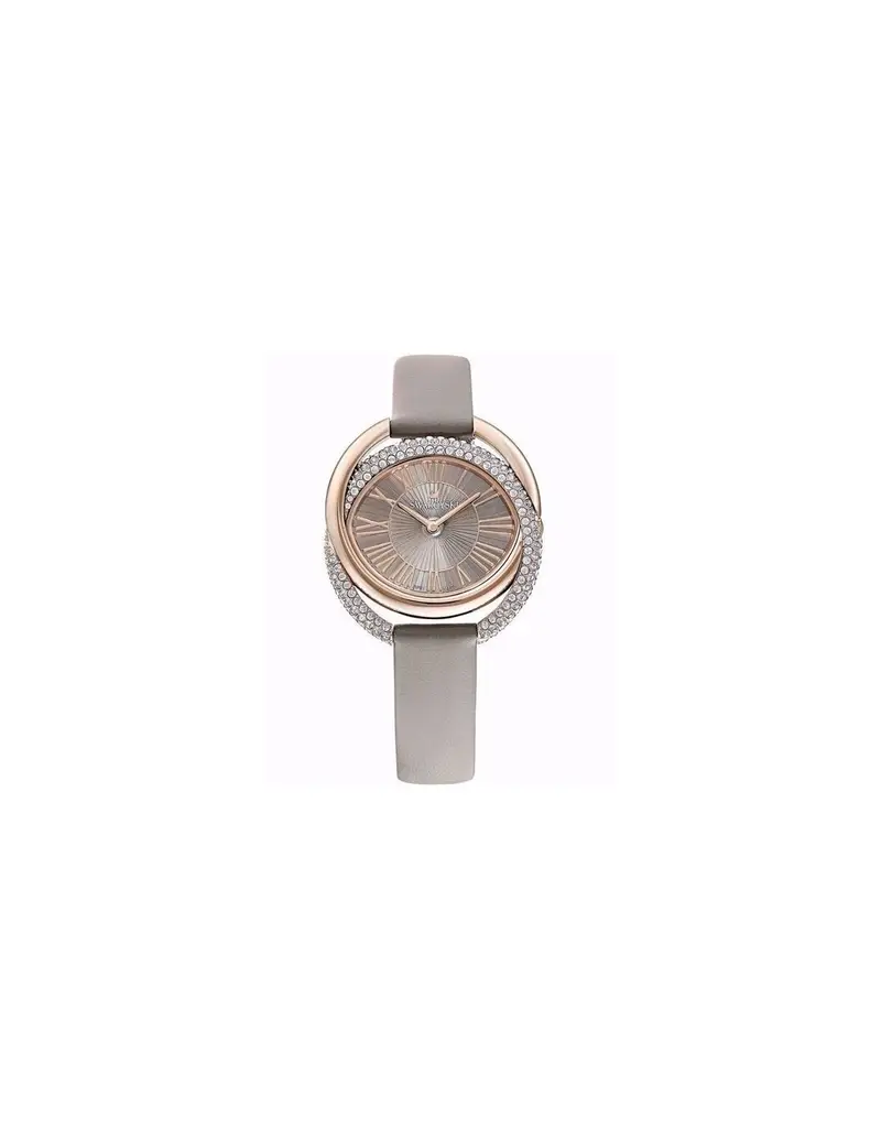 Orologio SWAROVSKI Duo Collection in Pelle - 5484382 Grey Light Rose Gold