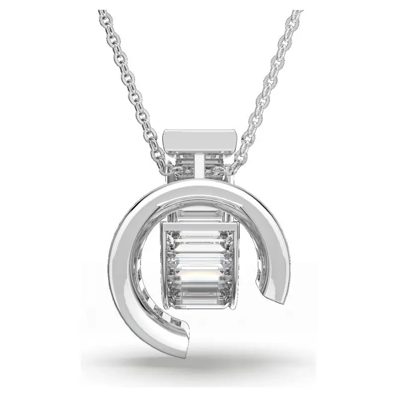 Pendente Matrix - Swarovski - Colore Bianco - Cristalli miniatura 2