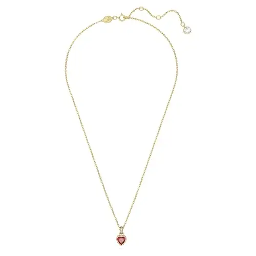 Swarovski Pendente Stilla, Cuore, Rosso, Placcato color oro miniatura 2