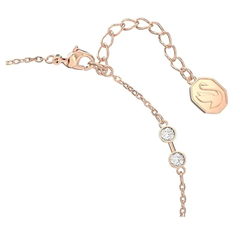 Swarovski Strand Remix Collection, Taglio Round, Bianco, Placcato color oro rosa miniatura 3