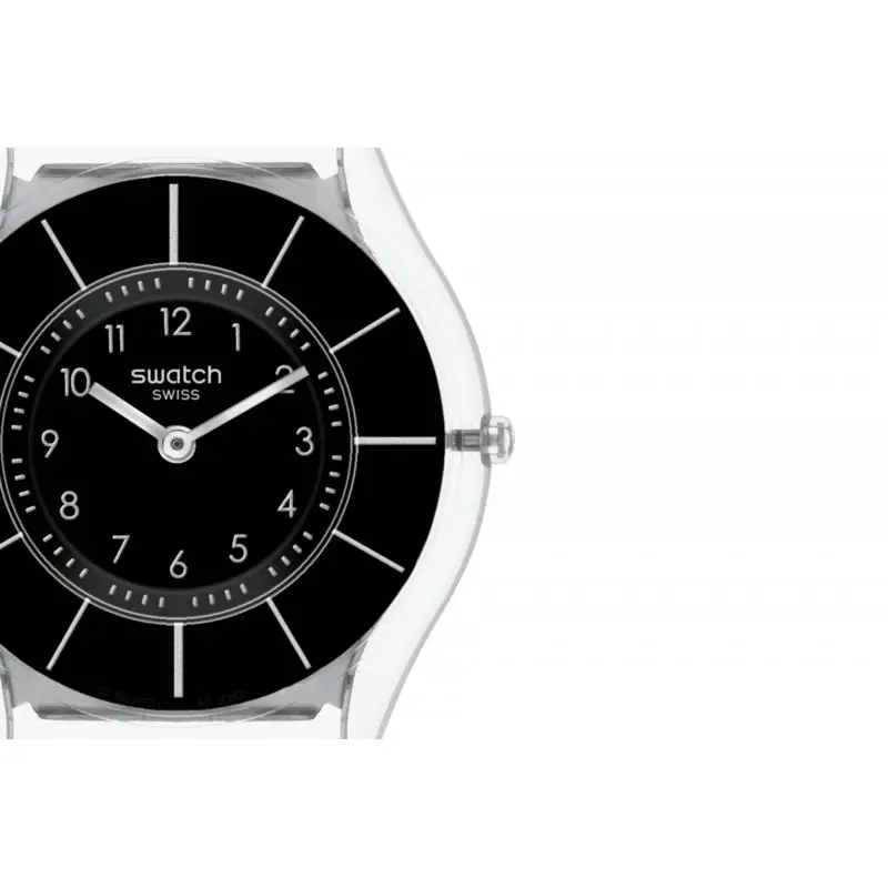 Orologio Black Classiness - Silicone Nero - Swatch miniatura 2
