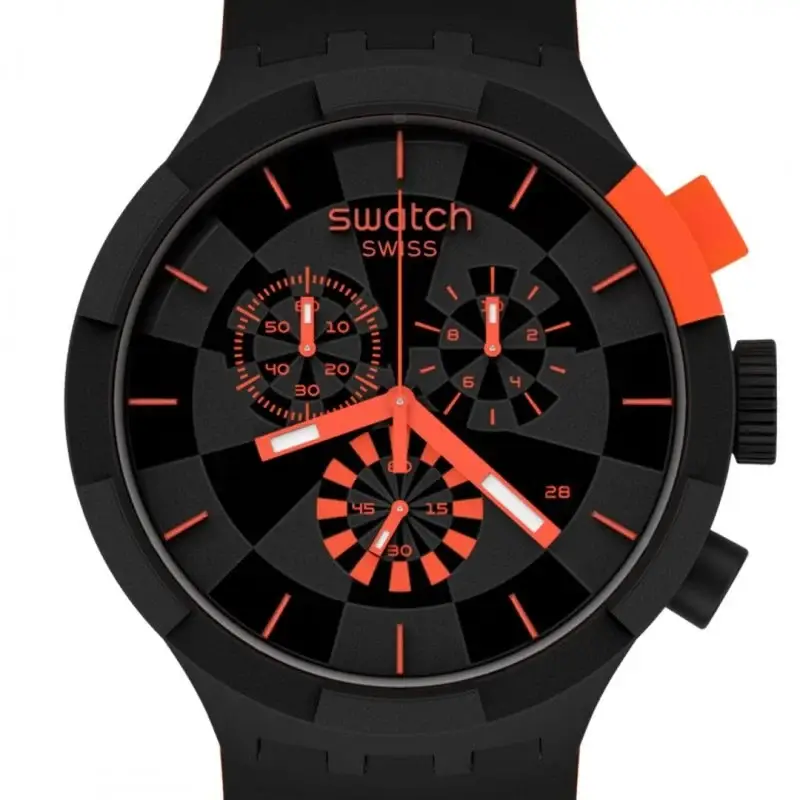 Orologio Checkpoint Red - Swatch - Plastica - Nero miniatura 2