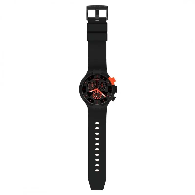 Orologio Checkpoint Red - Swatch - Plastica - Nero