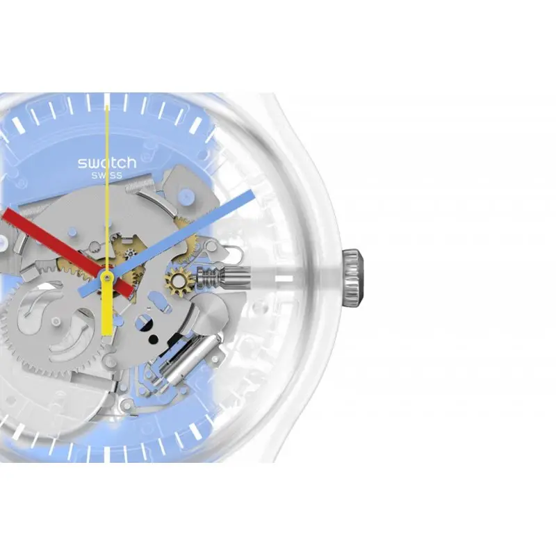 Orologio Clearly Blue Striped - Plastica - Swatch miniatura 2