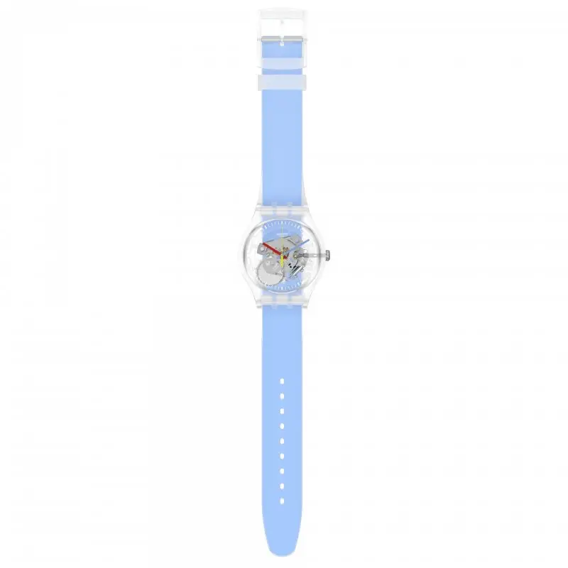 Orologio Clearly Blue Striped - Plastica - Swatch