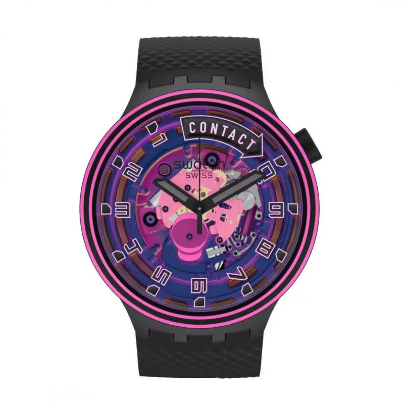 Orologio Touchdown - Swatch - Silicone - Nero miniatura 2