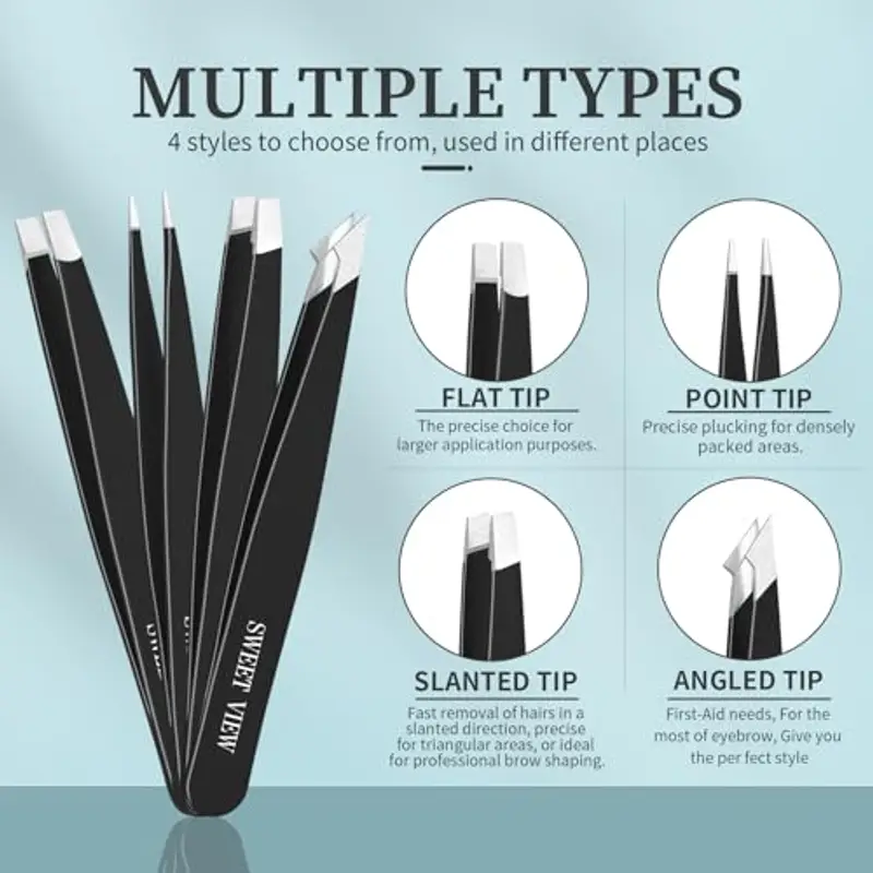 SWEET VIEW Pinzetta sopracciglia Uomo Nero 1179241 miniatura 3