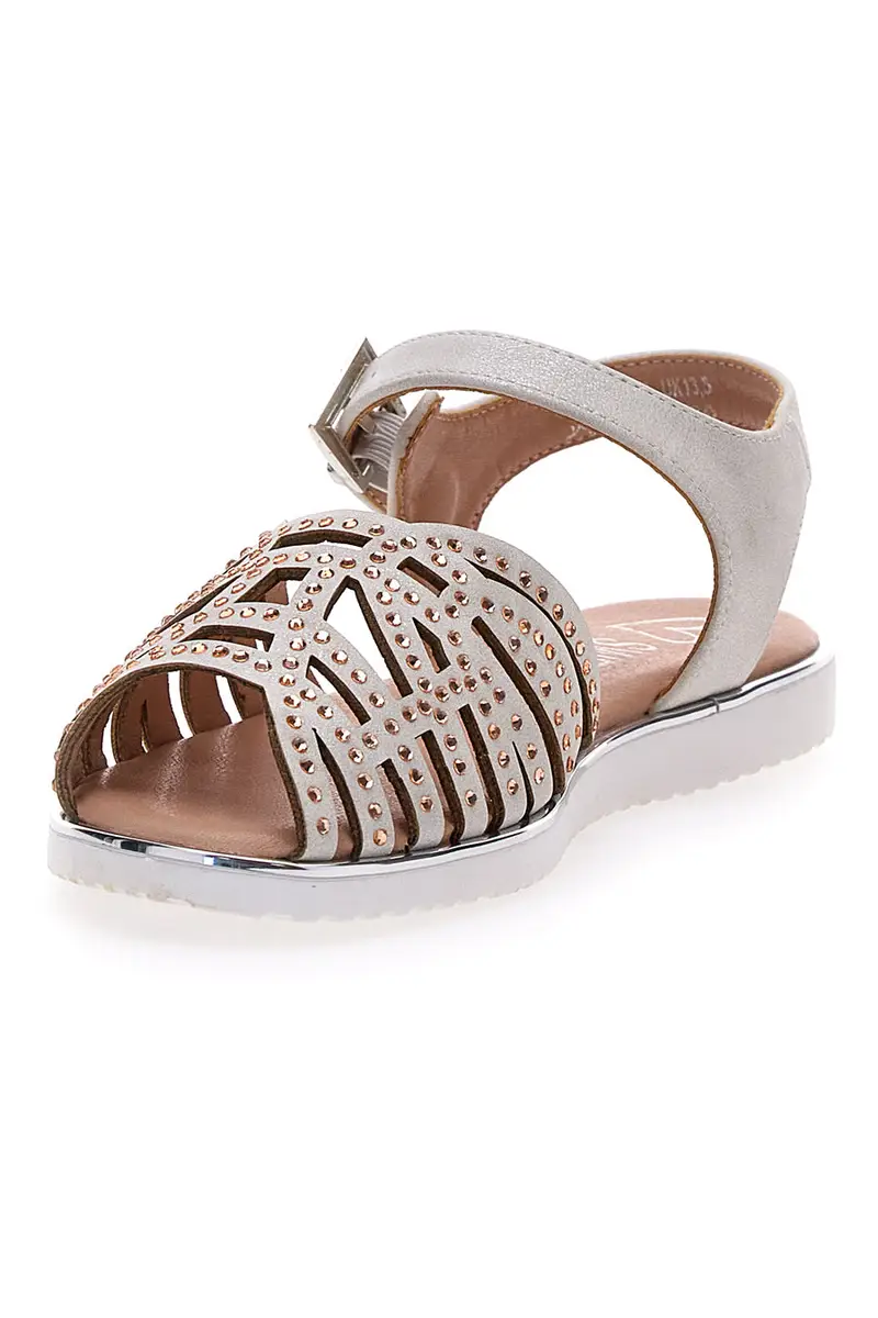 Sandali Bianchi con Brillantini SWEET YEARS 0497 [BIANCO miniatura 3