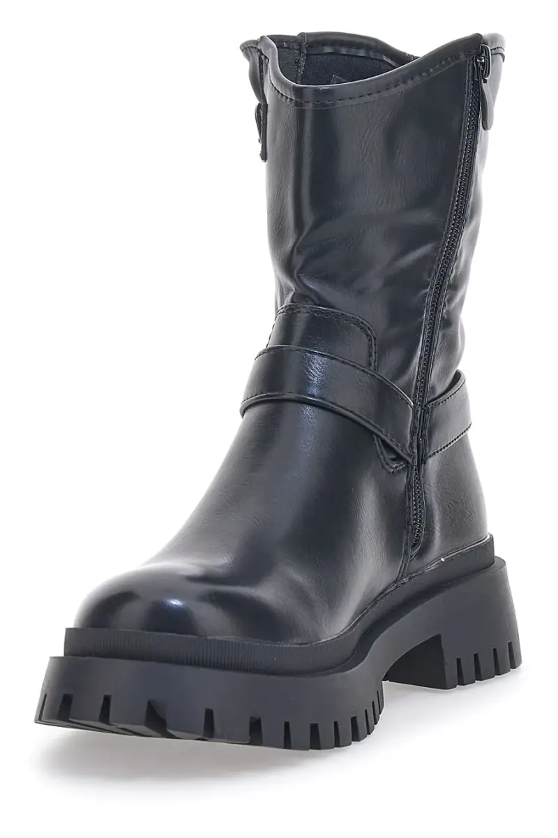 Stivaletti Biker Neri Sweet Years 8583 [NERO] miniatura 3