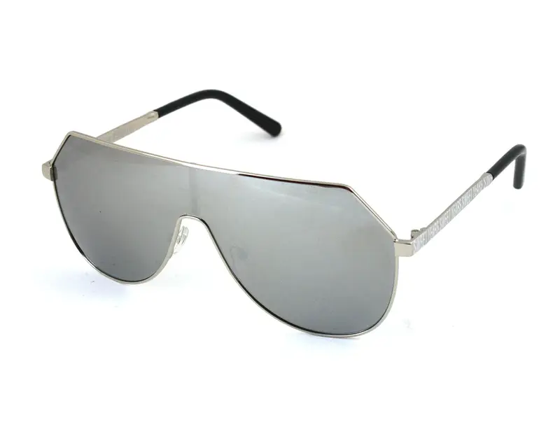 Sweet Years Unisex AK17158 03 Occhiali da sole outlet Metallo Argento Argento Maschera Polarizzata Specchiato