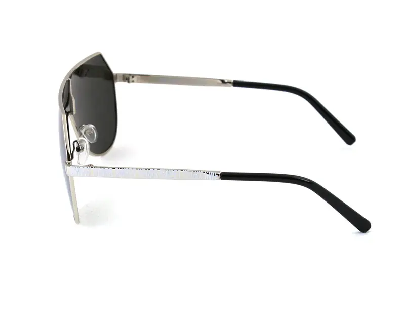 Sweet Years Unisex AK17158 03 Occhiali da sole outlet Metallo Argento Argento Maschera Polarizzata Specchiato miniatura 2