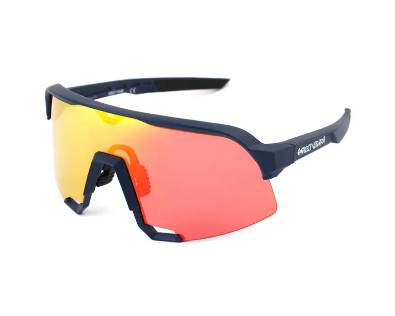 Sweet Years Unisex Mascherina Sweet Years TR526 03 Occhiali da sole outlet Plastica Blu Rosso Maschera Normale Flash