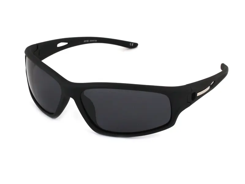 Sweet Years Unisex PL63 NERO GOMMATO/FUMO C.02 *3P Occhiali da sole outlet Plastica Nero Grigio Maschera Polarizzata