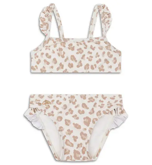 Leopard Bikini Jr - costume - bambina Beige