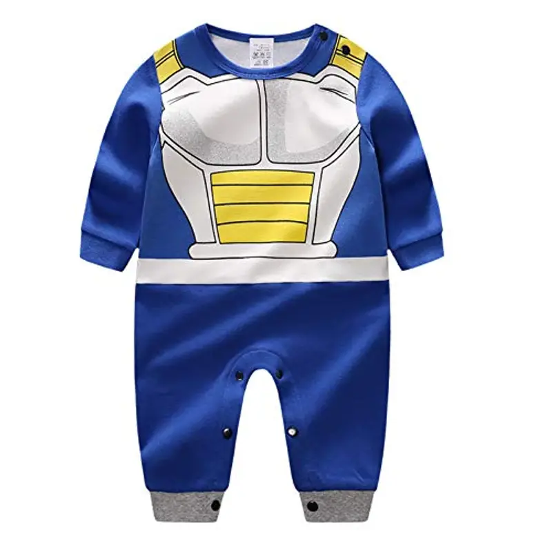 Sxkayxr, Tutina per neonati in stile cartone animato, ispirata a Goku, unisex, Blu 1, 73cm/6-9 Months