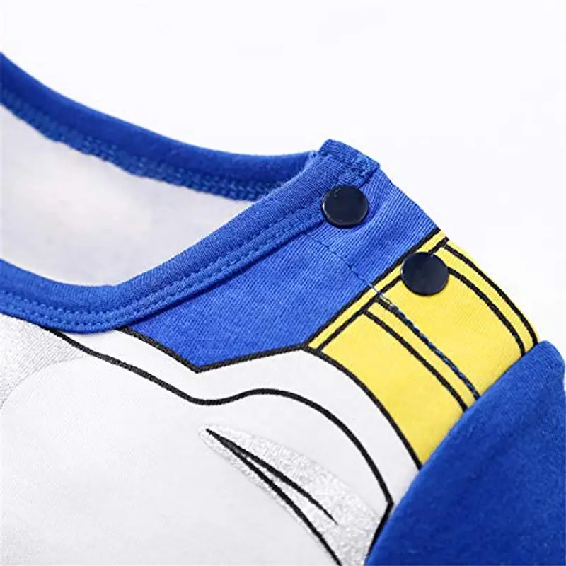 Sxkayxr, Tutina per neonati in stile cartone animato, ispirata a Goku, unisex, Blu 1, 80cm/9-12 Months miniatura 2