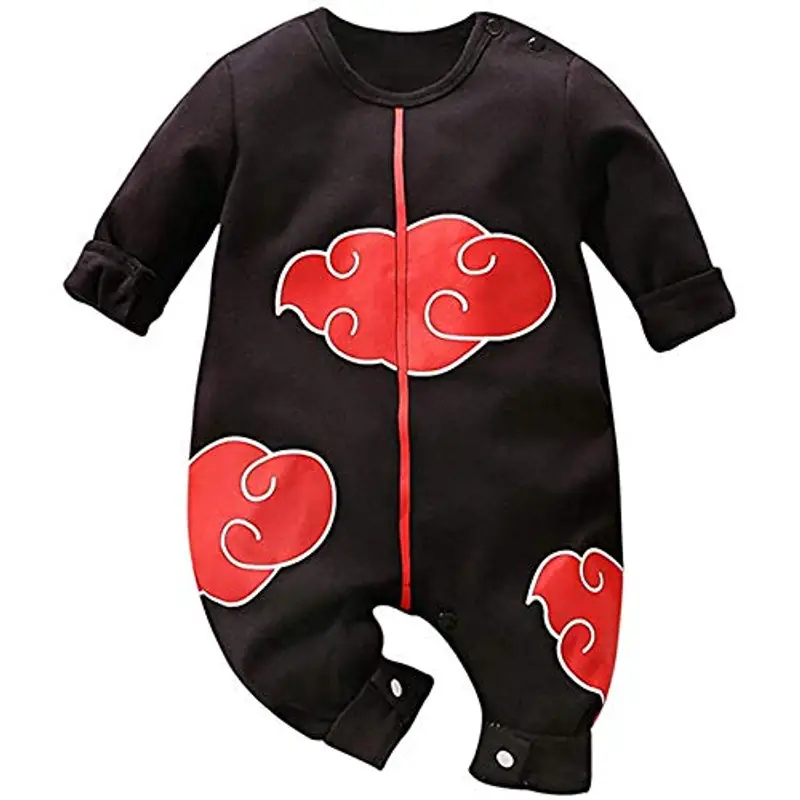 Sxkayxr, Tutina per neonati in stile cartone animato, ispirata a Goku, unisex, Nero 1, 59cm/0-3 Months