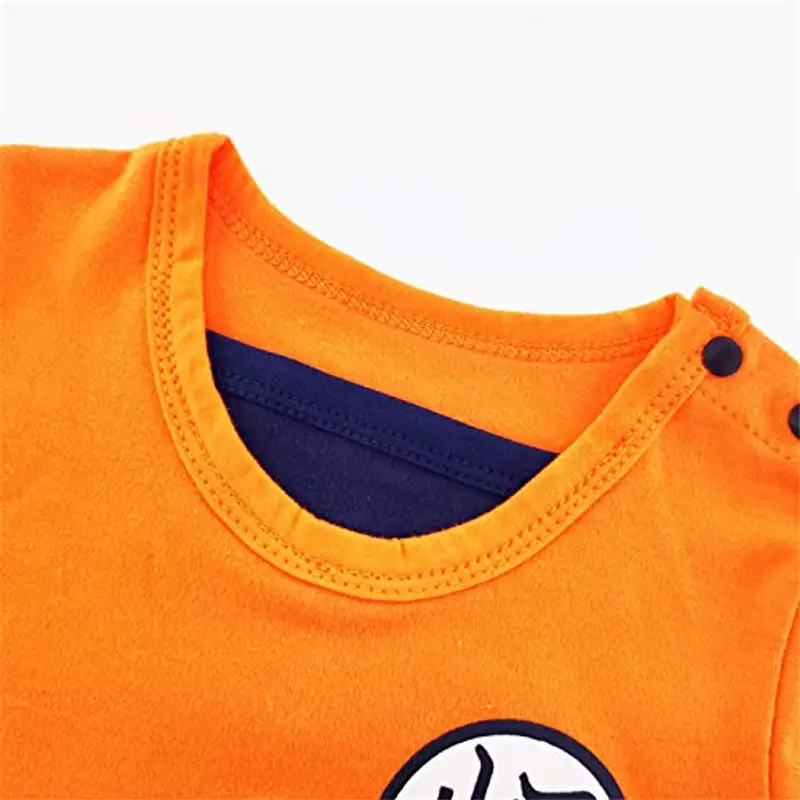 Sxkayxr, Tutina per neonati in stile cartone animato, ispirata a Goku, unisex, Orange1., 90cm/12-24 Months miniatura 3