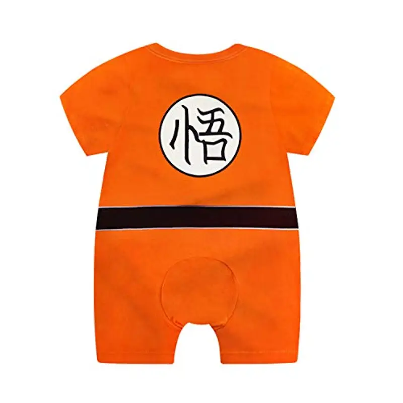 Sxkayxr, Tutina per neonati in stile cartone animato, ispirata a Goku, unisex, Orange2, 73cm/6-9 Months miniatura 2