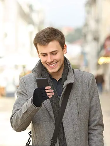 Syhood Guanti Uomo Nero 3724354 miniatura 2