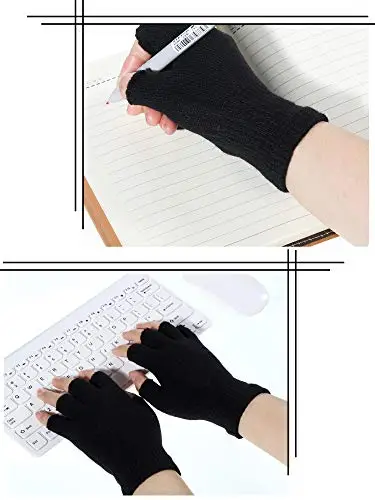 Syhood Guanti Uomo Nero 3724354 miniatura 3