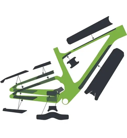 Frame Protection Kit Ransom Carbon - accessori bici White