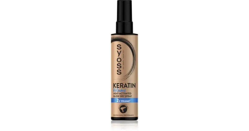 Keratin Volume spray termoprotettore per capelli per aumentare il volume 200 ml