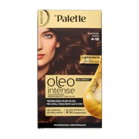 Oleo Intense Senza Ammoniaca Colorazione Permanente Con Olio Castano Moka 4-18