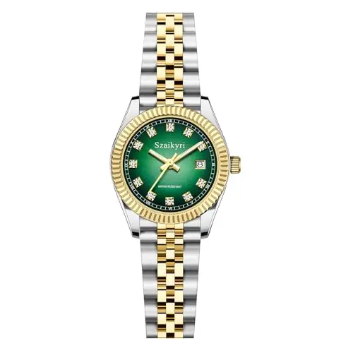 Szaikyri Orologio Donna con Calendario Classico Femminile con Ganciapia di Acciaio Inossidabile Solido Resistente