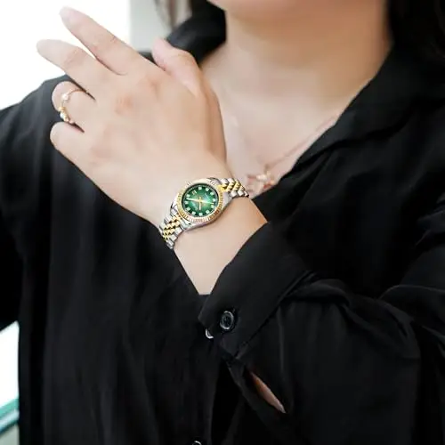 Szaikyri Orologio Donna con Calendario Classico Femminile con Ganciapia di Acciaio Inossidabile Solido Resistente miniatura 2