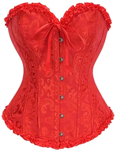SZIVYSHI Moda Da donna Pizzo Su nuziale Tesoro Corsetto Bustino Superiore