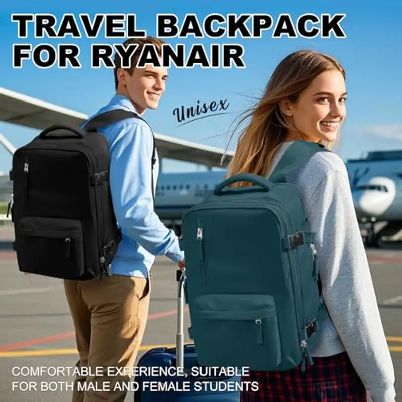 SZLX Zaino A Vuoto Bagaglio A Mano Donna, Zaino Airbag Con Sistema Di Vuoto Per Viaggi, Ryanair Viaggio Ruscksack Dimensione Cabina Con Pompa Impermeabile Uomo Valigia A Vuoto miniatura 3