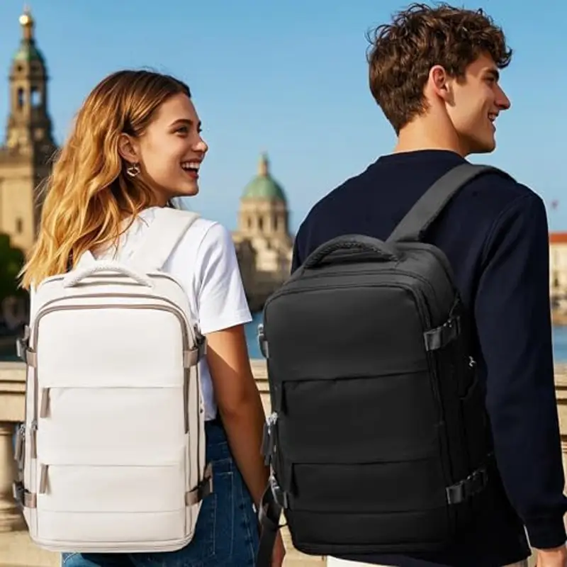 SZLX Zaino da viaggio Donna Nero 797352 miniatura 3